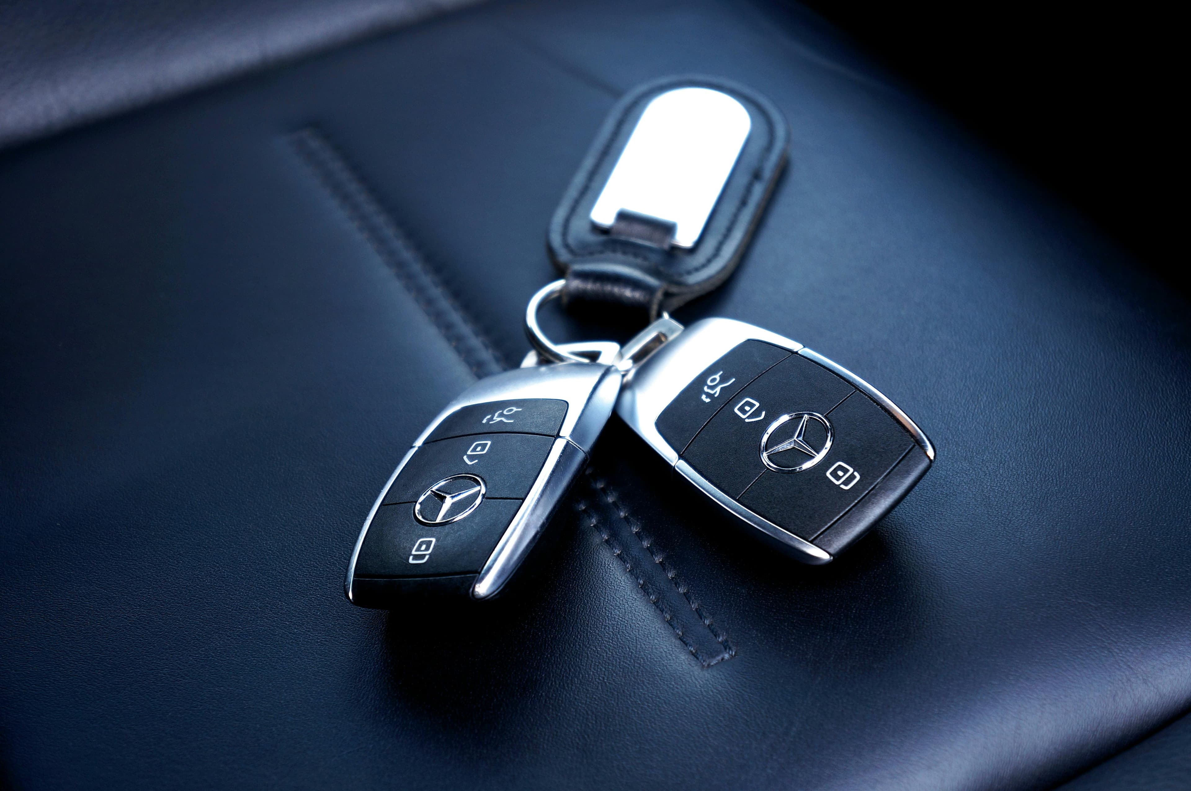 car keys on car seat