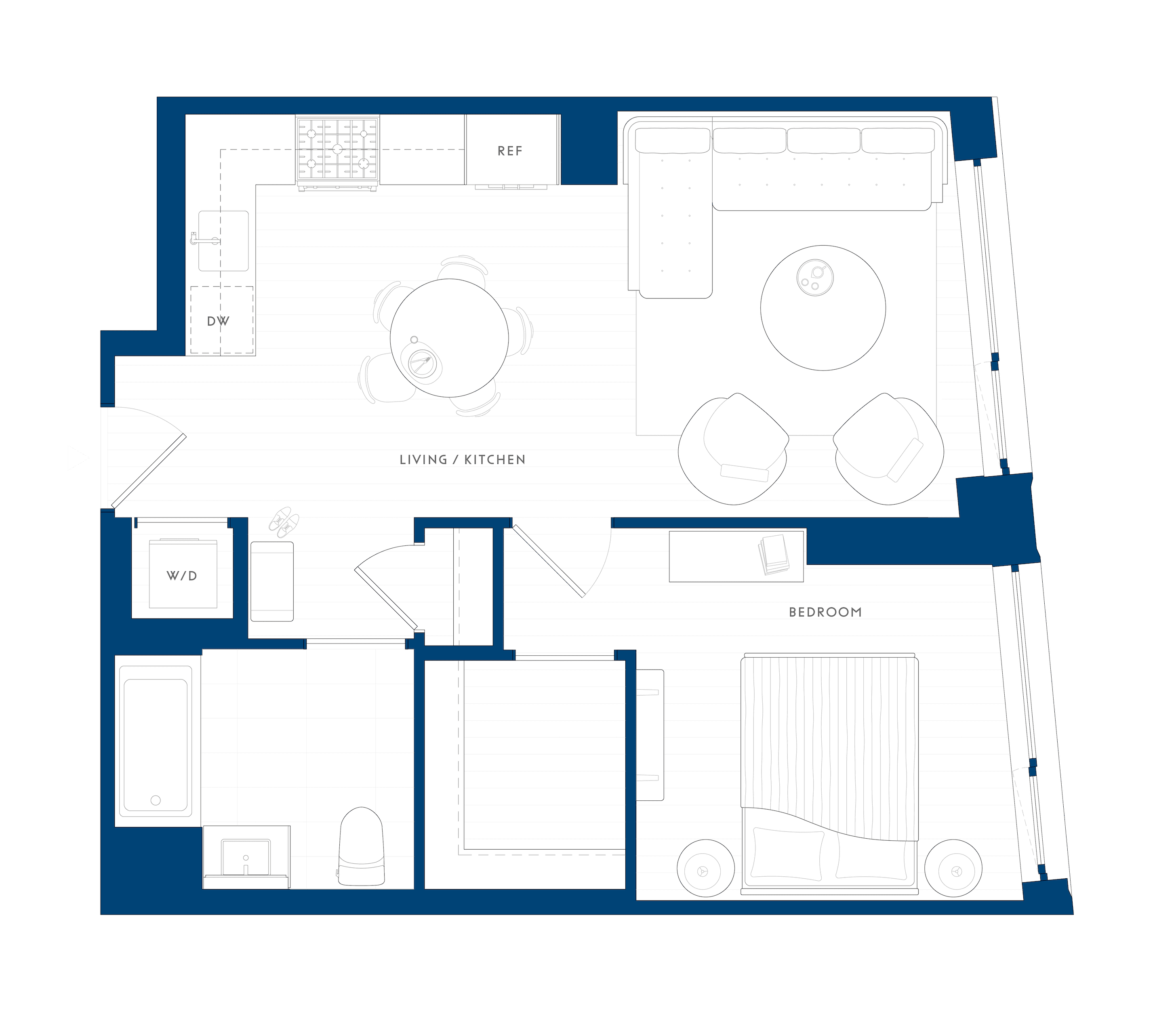 floor plan for unit 10B